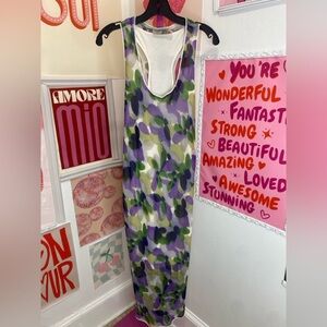 NWT GO BY GOSILK GARDEN VARIETY PURPLE HAZE DRESS